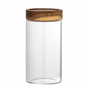 Bloomingville KAUNA Voorraadbus 480ml Glas HOUT