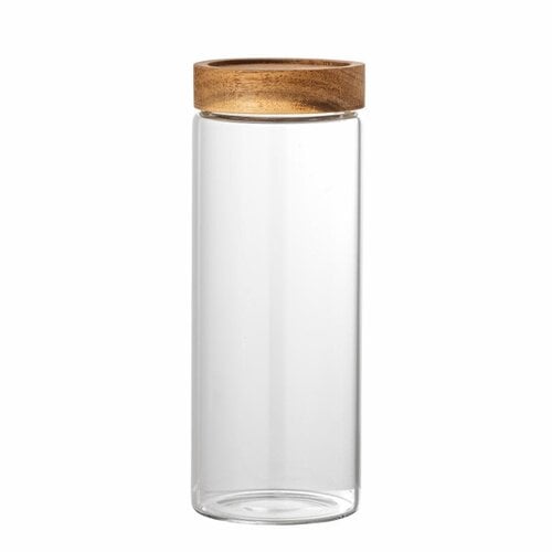 Bloomingville KAUNA Voorraadbus 690ml Glas HOUT