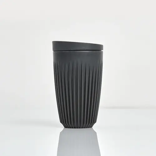 Huskee Cup&Lid - 12oz/36cl - Charcoil Huskee Cup&Lid - 12oz/36cl - Charcoil