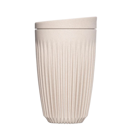 Huskee Cup&Lid - 12oz/36cl - Natural