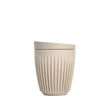 Huskee Cup&Lid - 8oz/24cl - Natural
