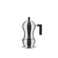 Mokapot Alessi "Pulcina" alu/zwart 3-kops