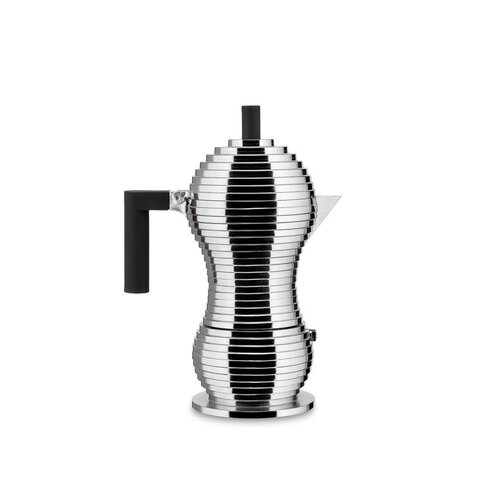 Alessi Copy of Mokapot Alessi "Moka" zwart/zwart 3-kops alu Alessi Copy of Mokapot Alessi "Moka" zwart/zwart 3-kops alu