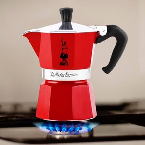 Bialetti Bialetti Mokapot Moka Express aluminium [3 kops] ROOD