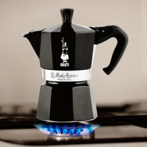 Bialetti Bialetti Mokapot Moka Express aluminium [3 kops] ZWART
