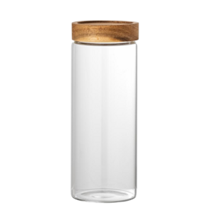 Bloomingville KAUNA Voorraadbus 690ml Glas HOUT