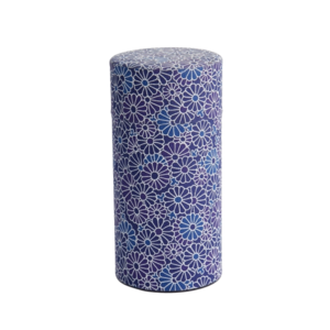 Thee bewaarbus Dark Blue No.3 FLOWERS