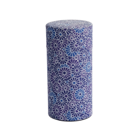 Thee bewaarbus Dark Blue No.3 FLOWERS