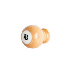 Reg Barber Reg Barber Handle Maple Short Ball White delron