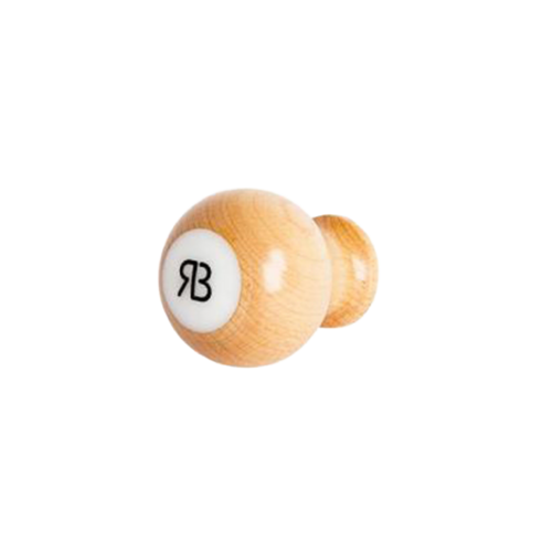 Reg Barber Reg Barber Handle Maple Short Ball White delron