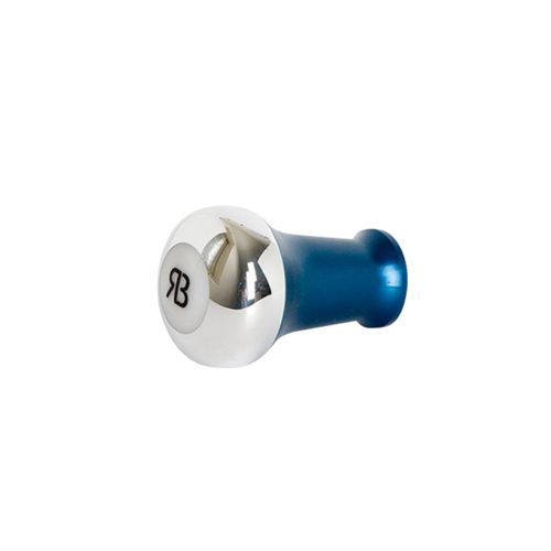 Reg Barber Reg Barber Handle Tall Polished Hybrid Blue - White delron