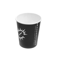 Paper Cup 8oz zwart BIO [50st.]