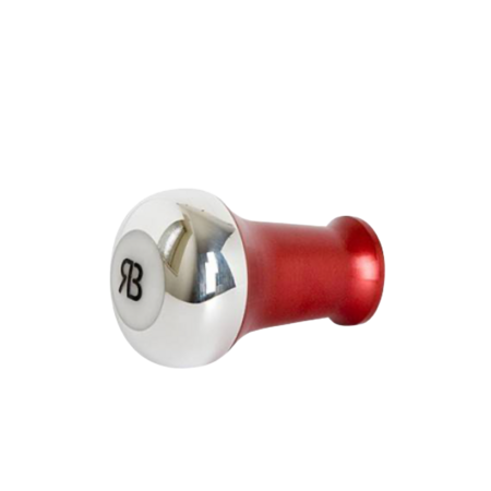 Reg Barber Reg Barber Handle Tall Hybride Polished Red - White delron