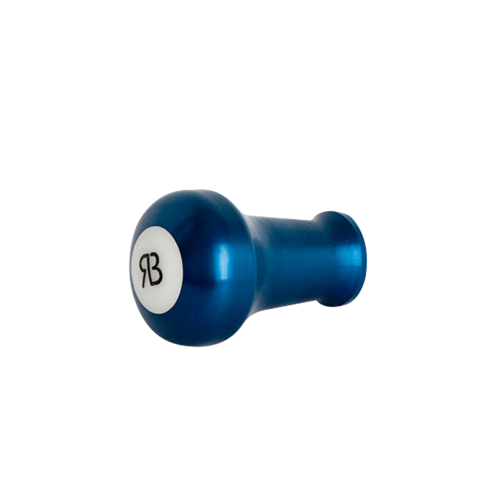 Reg Barber Reg Barber Handle Tall Anodized Blue White delron