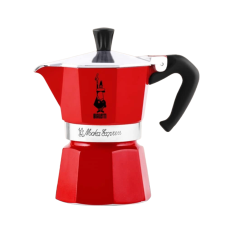 Bialetti Bialetti Mokapot Moka Express aluminium [3 kops] ROOD