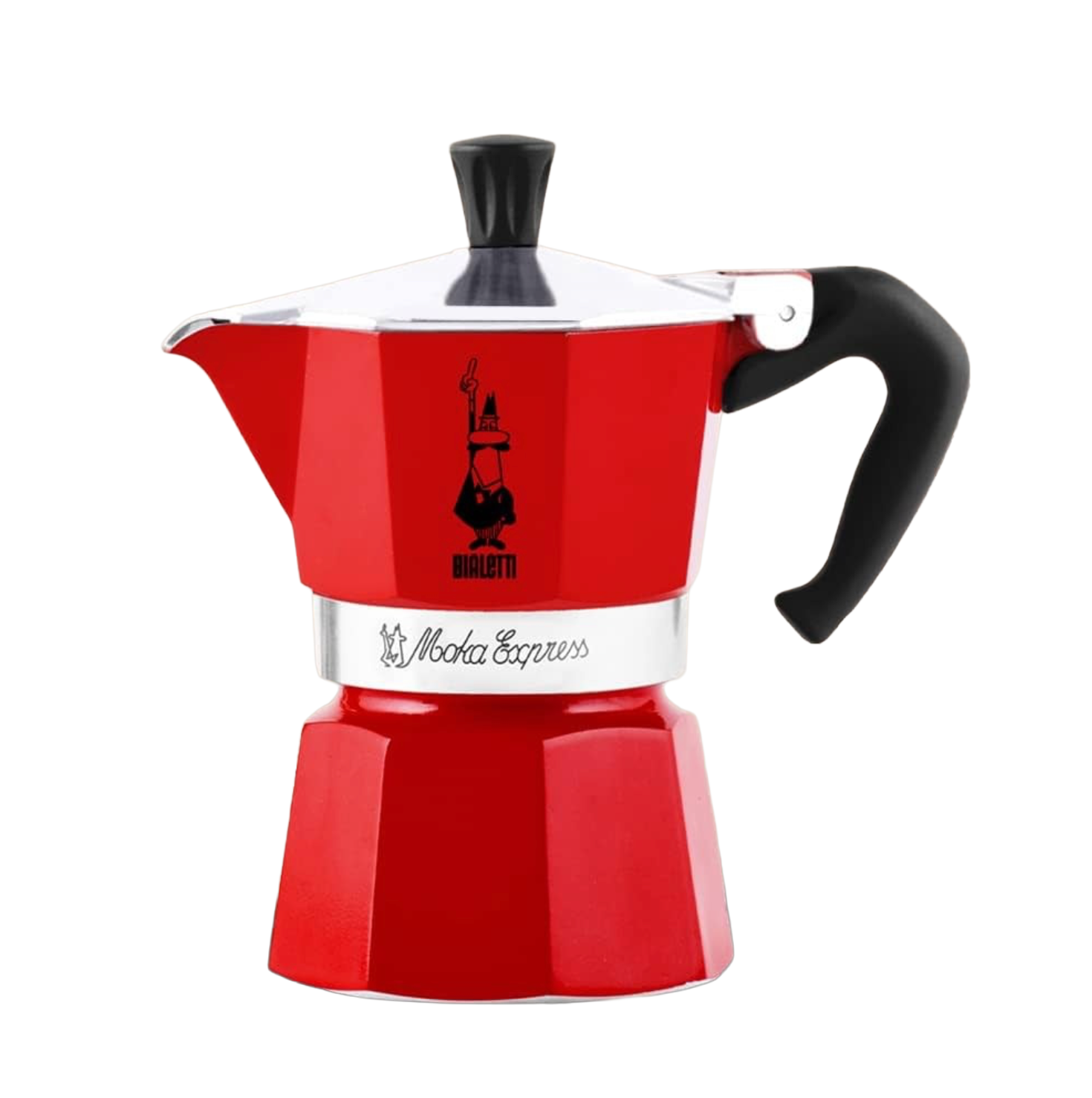 Bialetti Bialetti Mokapot Moka Express aluminium [3 kops] ROOD