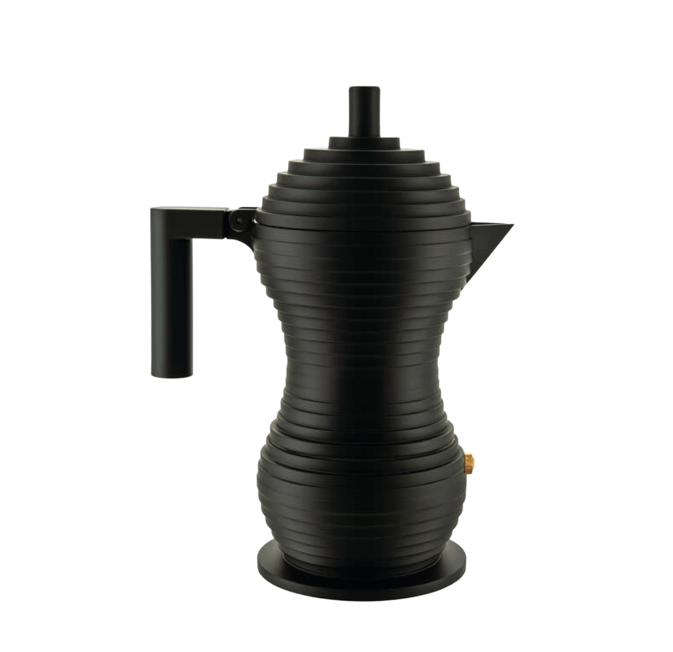 Alessi Mokapot Alessi "Pulcina" zwart/zwart 3-kops alu