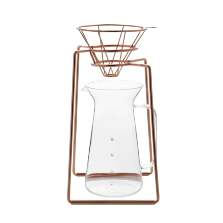 Pour over coffee stand set koper - 600ml