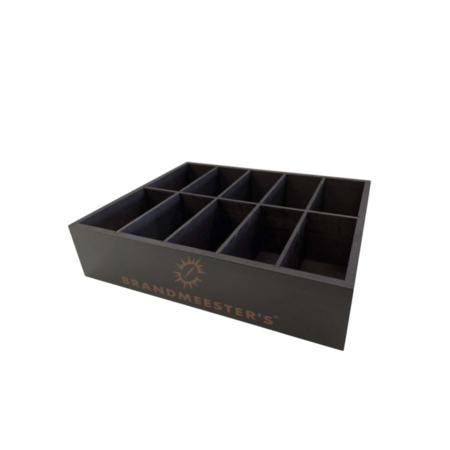 Brandmeesters Theedoos 10-vaks HOUT