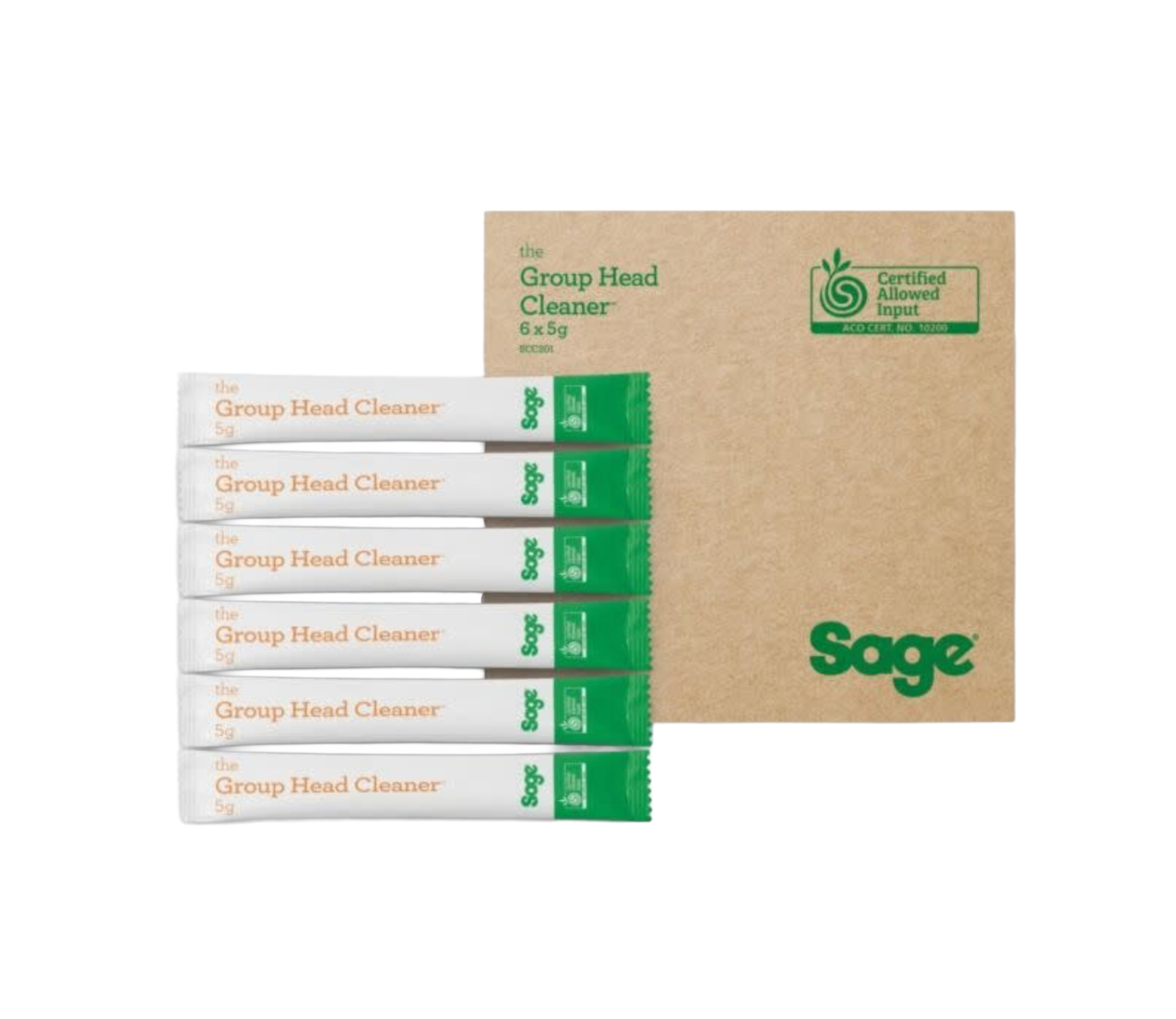 SAGE SAGE Reinigingspoeder (per 6 stuks) GROUP HEAD CLEANER