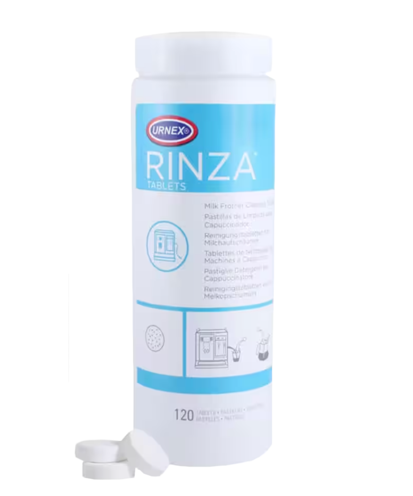 Puro-Urnex Urnex Rinza Tablets - Milk cleaning tablets - 120 tabletten