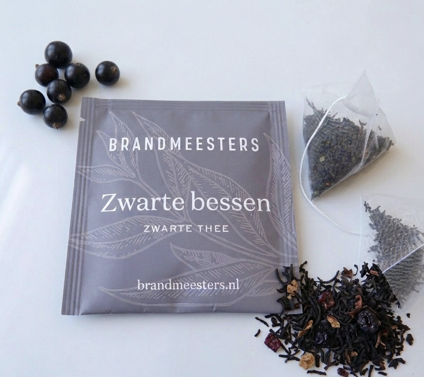 Brandmeesters Theezakjes Bulk - Zwarte Bessen 100 st.