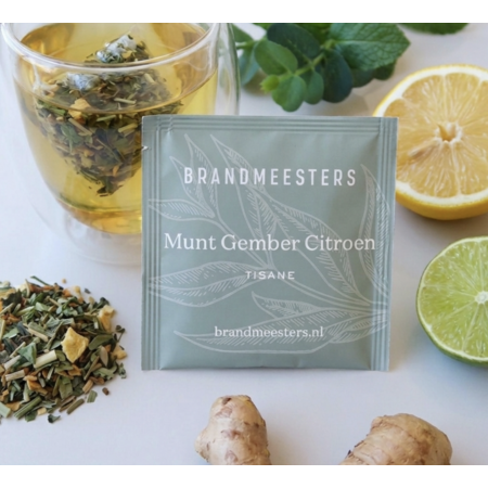 Brandmeesters Theezakjes Bulk - Munt/Gember/Citroen 100 st.
