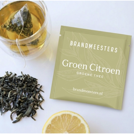 Brandmeesters Theezakjes Bulk - Groen Citroen 100 st.