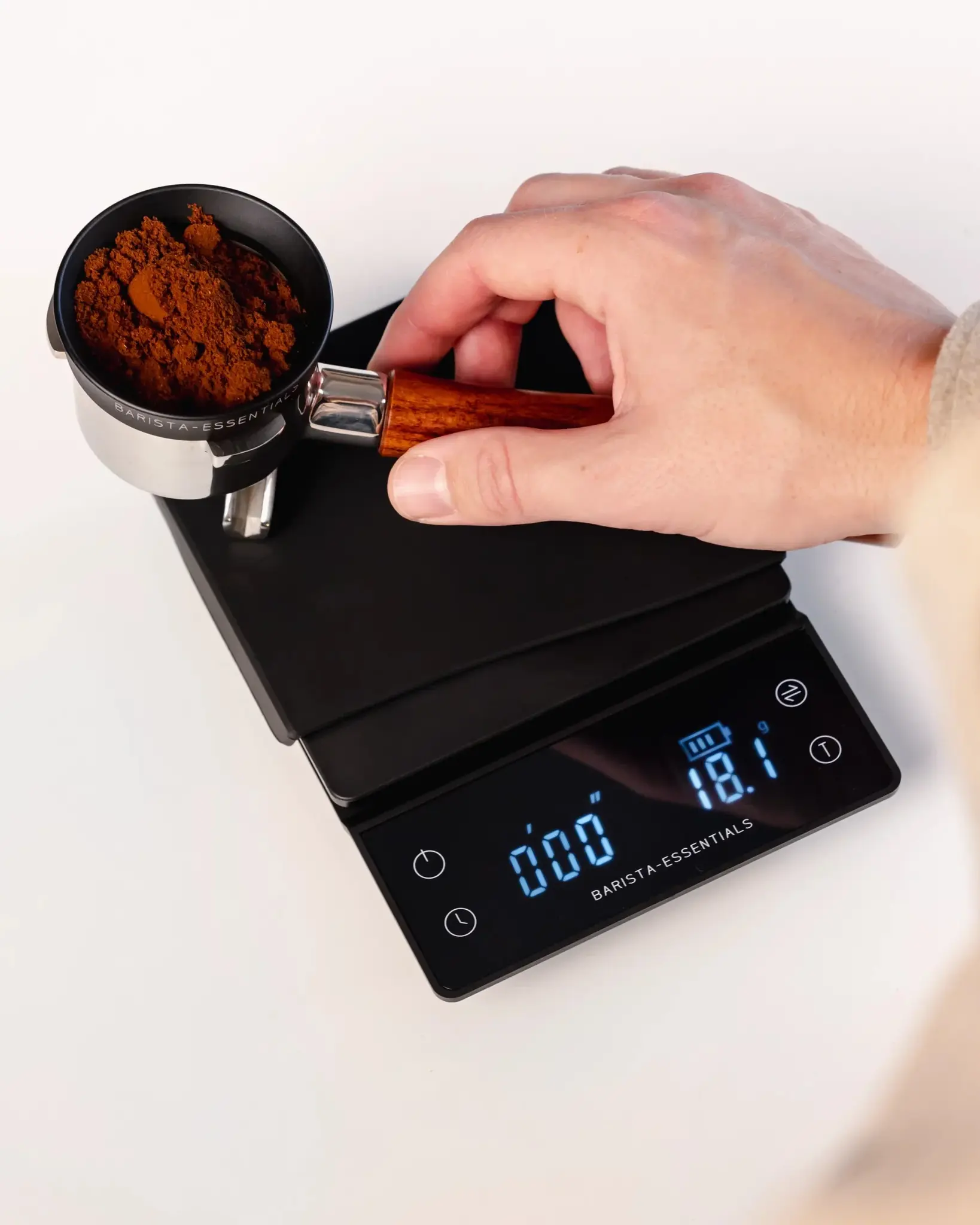 Barista Essentials Barista Essential weegschaal met timer zwart