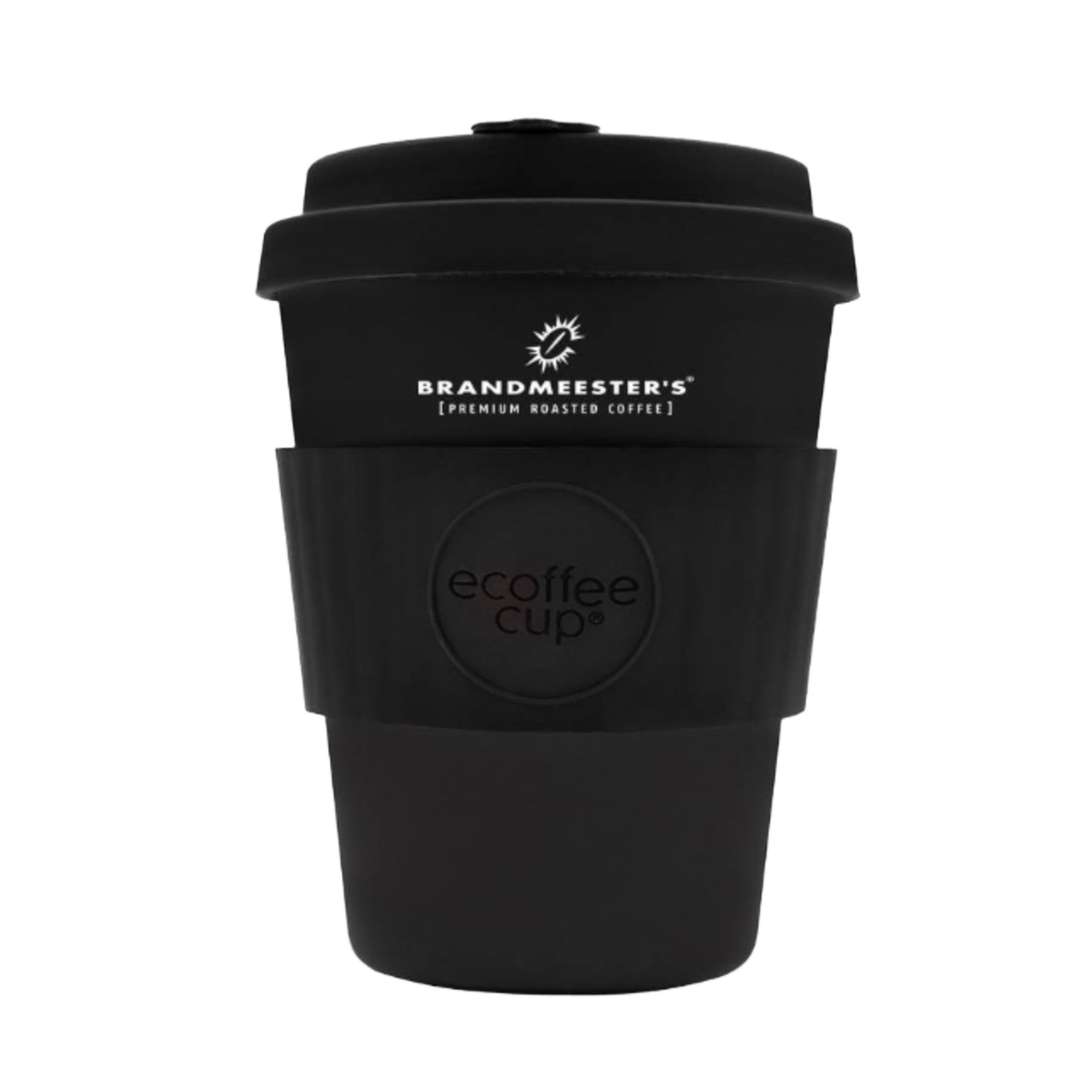 Ecoffee Cup Ecoffee Cup ZWART 8oz/250ml Brandmeester's houtvezel