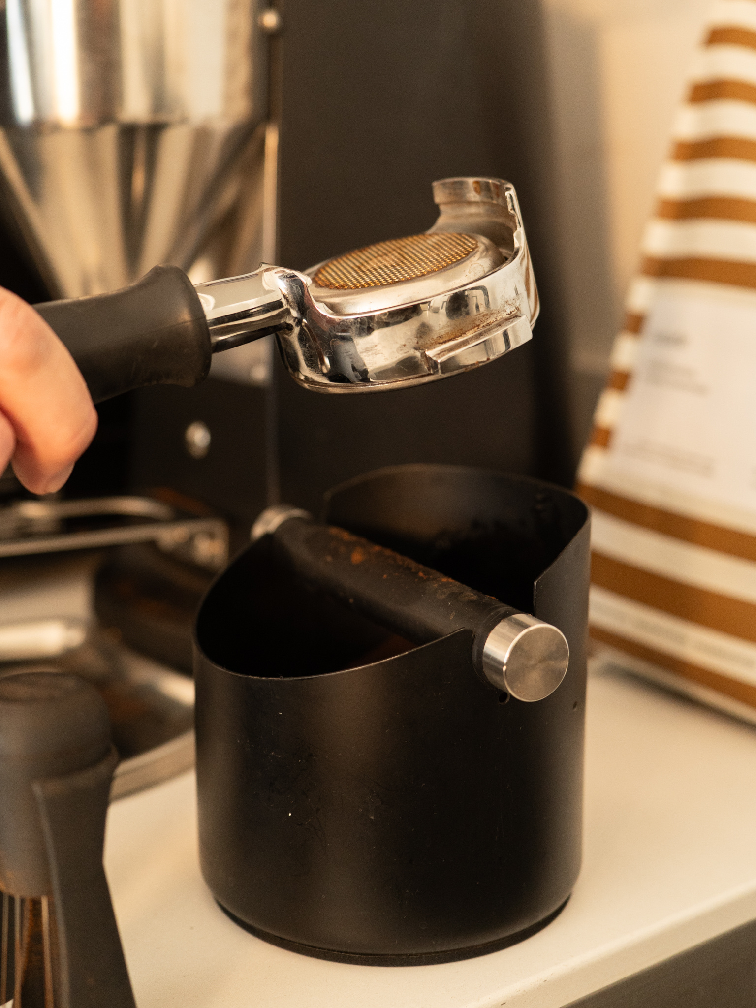 Barista Essentials Barista Essentials uitklopbak RVS/ZWART - 11cm