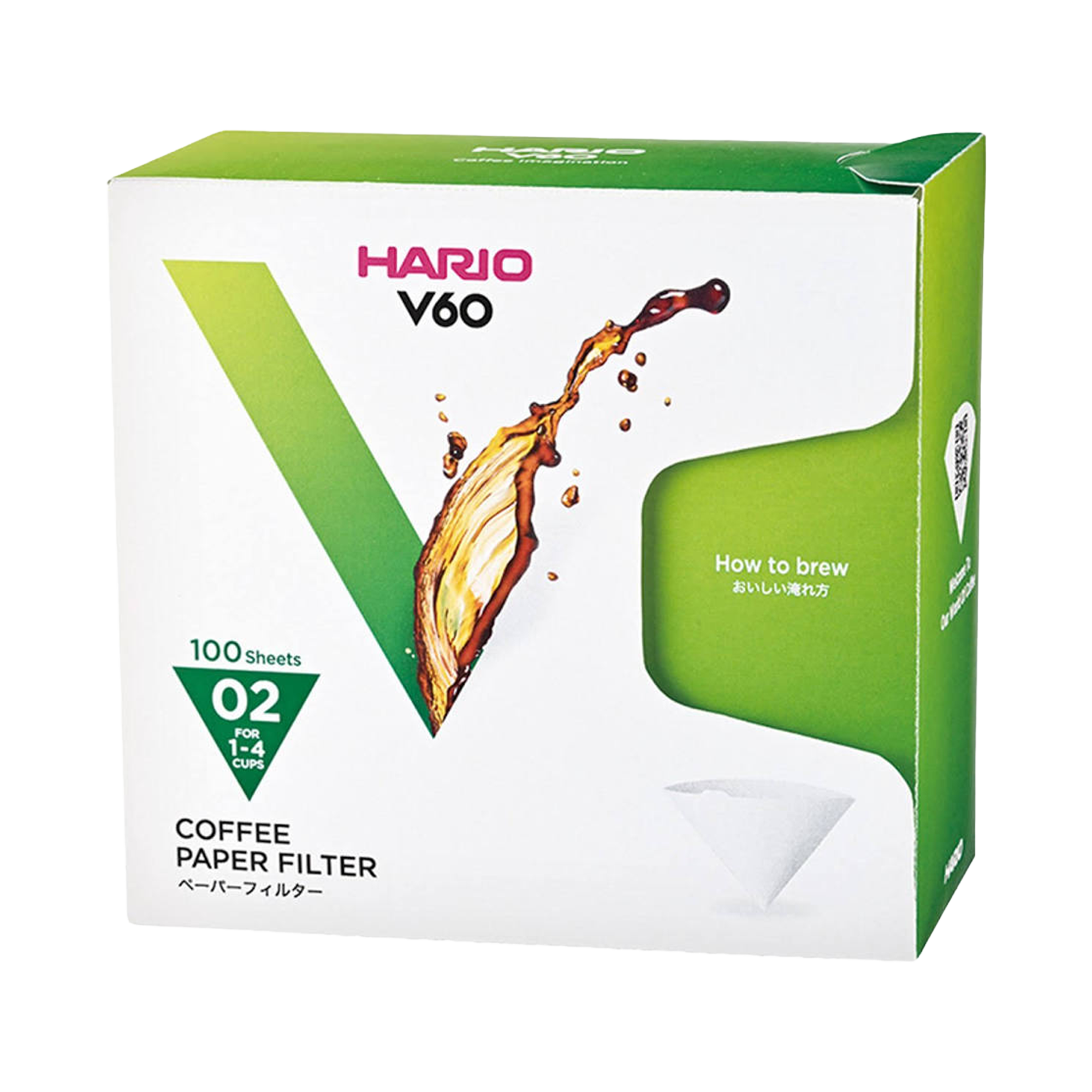 Hario Hario WHITE Filters V60 #2 2 kops BOX 100st.