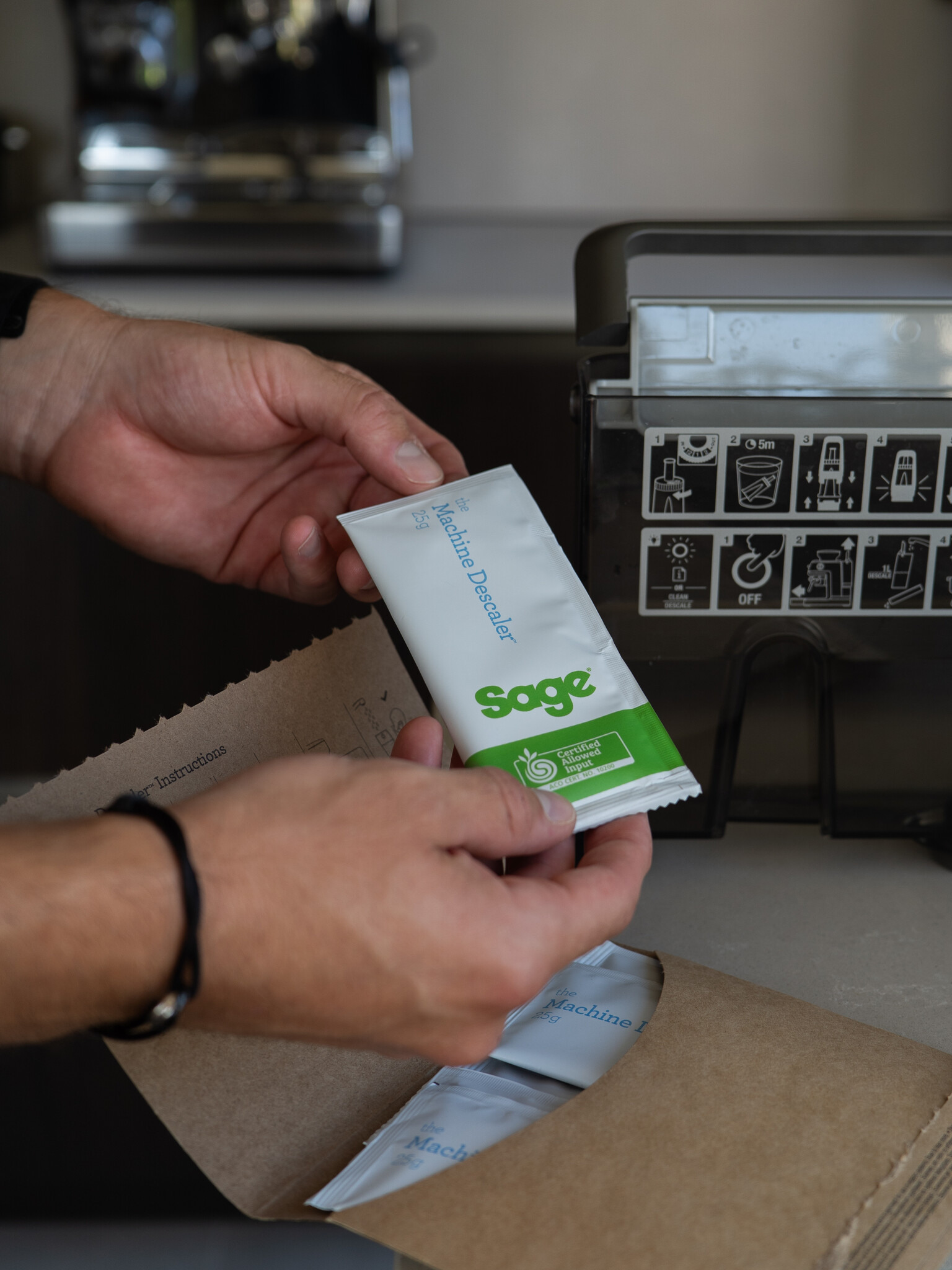 SAGE SAGE Ontkalking voor Barista Express (per 6 stuks)