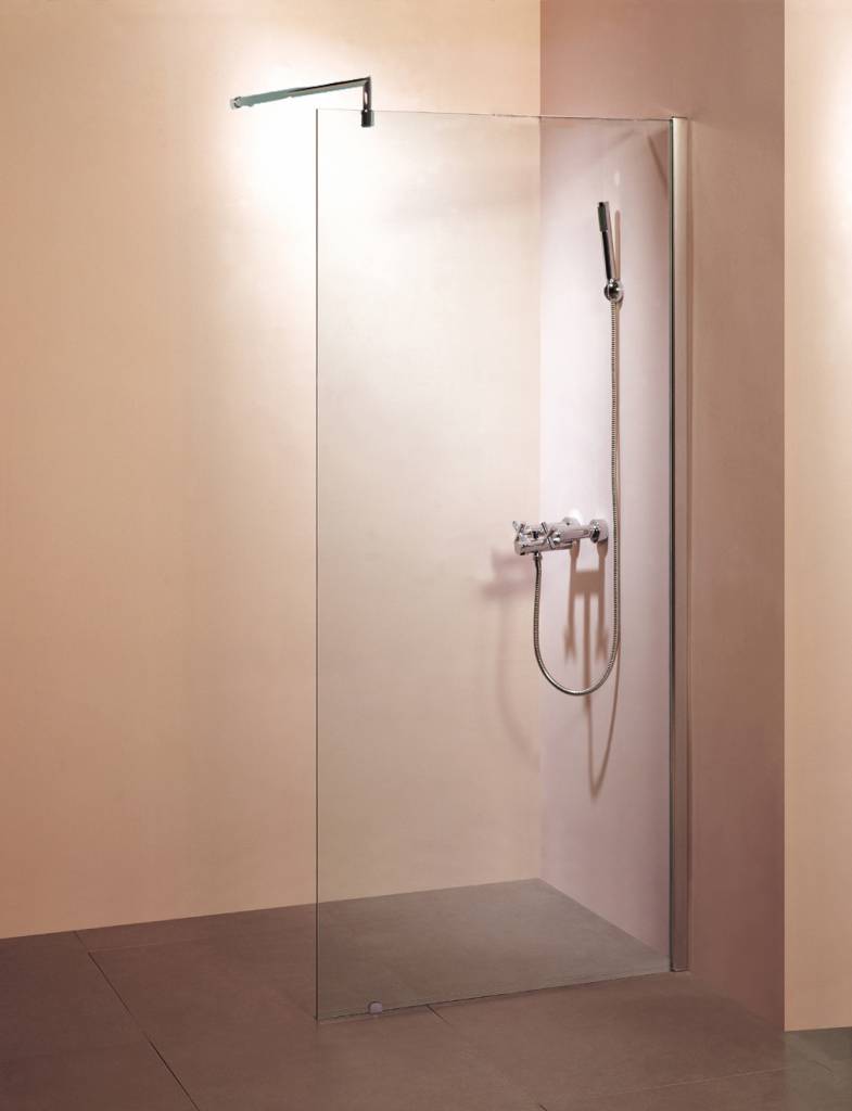 Inloopdouche met profiel 10 mm veiligheidsglas 105