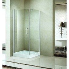 Douchecabine vierkant swingdeur met Nano coating 90