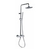 Doucheset thermostatisch (in hoogte verstelbaar) rond Chroom douchekop 20 cm
