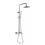 Doucheset thermostatisch (in hoogte verstelbaar) rond Chroom douchekop 20 cm