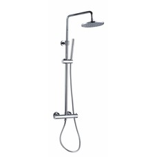 Doucheset thermostatisch (in hoogte verstelbaar) Chroom douchekop 20 cm