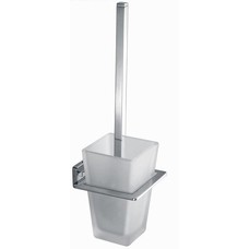 Toiletborstelset vierkant Chroom