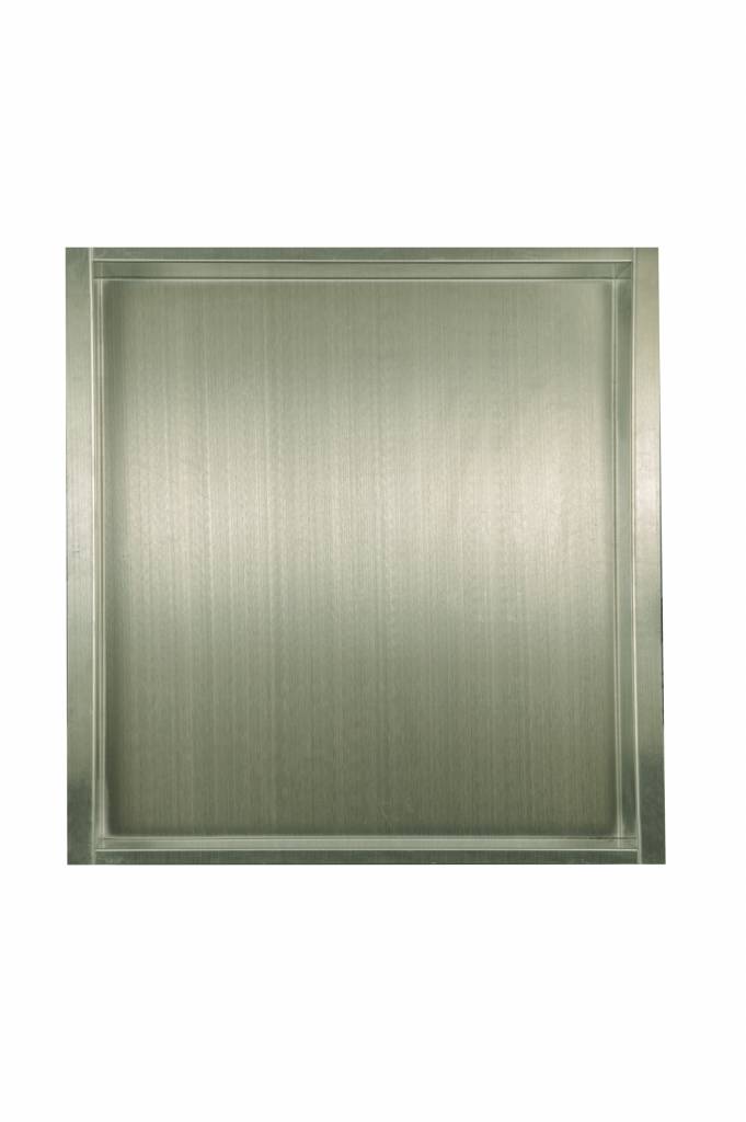 Inbouw-wandnis RVS 30x30x7 cm