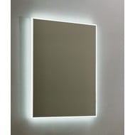 Aluminium spiegel infinity met rondom LED verlichting, 3 kleur instelbaar & dimbaar 60 incl. spiegelverwarming