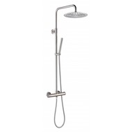 Doucheset thermostatisch (in hoogte verstelbaar) rond RVS douchekop 25