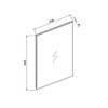 Spiegel infinity met directe verlichting 60 incl. spiegelverwarming