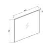 Spiegel infinity met directe verlichting 80 incl. spiegelverwarming