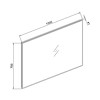 Spiegel infinity met directe verlichting 100 incl. spiegelverwarming