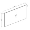 Spiegel infinity met directe verlichting 160 incl. spiegelverwarming