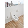 Wandcloset easy flush rimfree standaard met Bidet 36x55x25 cm met slim flatline softclose zitting