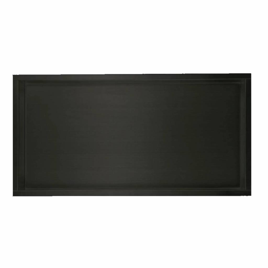 Inbouw-wandnis Mat Zwart 30x60x7 cm