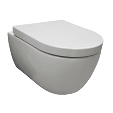 Wandcloset easy flush rimfree standaard met toiletzitting softclose en quickrelease