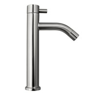 Fonteinkraan hoog rond RVS 20 cm